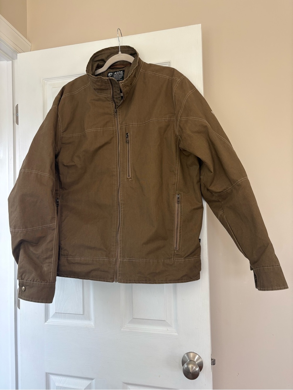 Kuhl Men's Brown Canvas Zip-Front Jacket size XL